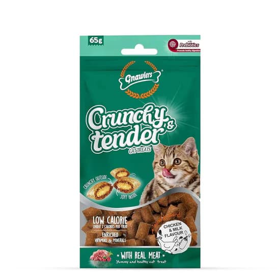 Gnawlers Crunchy Tenders Chicken & Milk Flavour Cat Treat