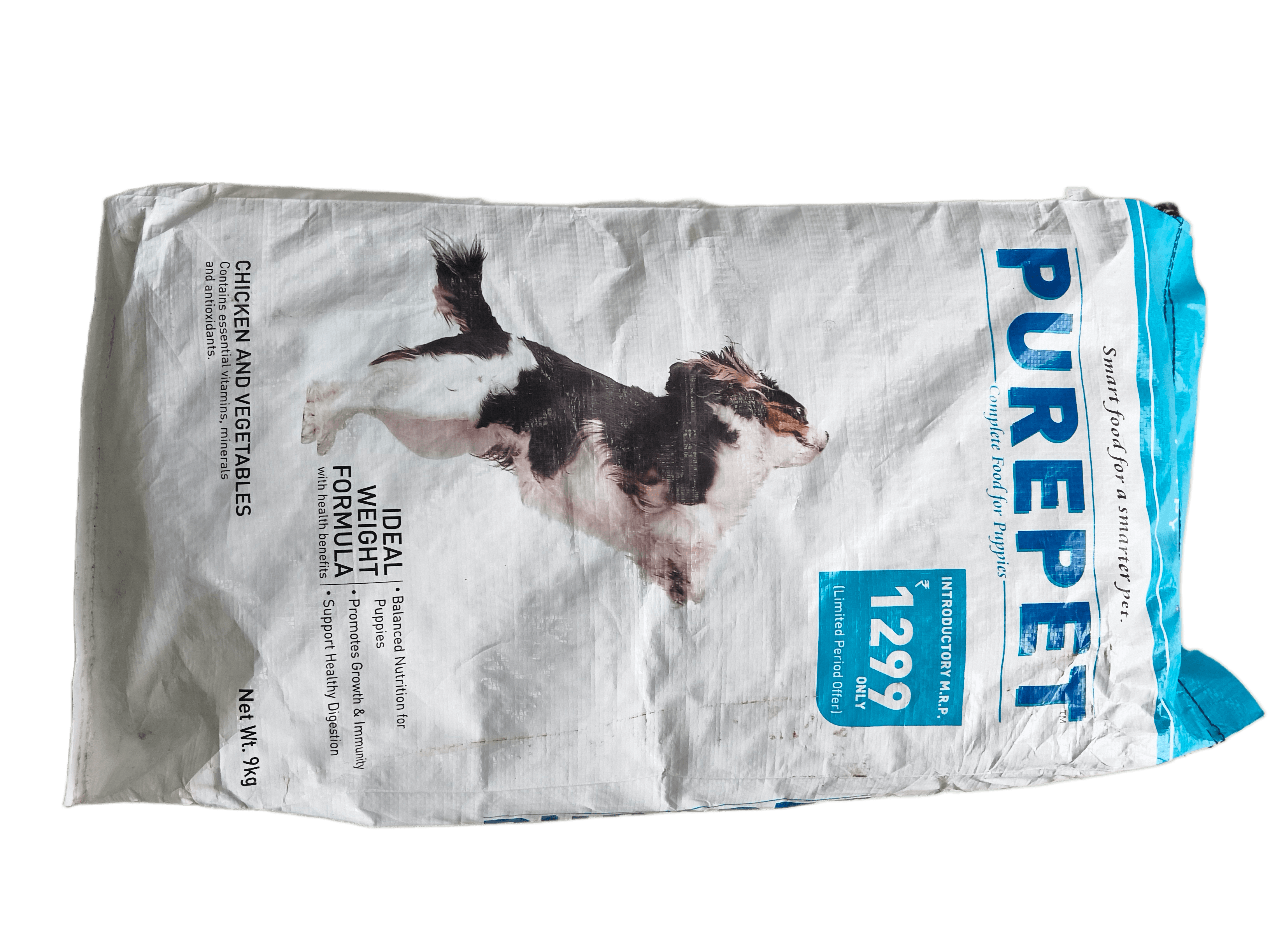 Purepet Chicken & Vegetable Puppy Dog Dry Food 9KG