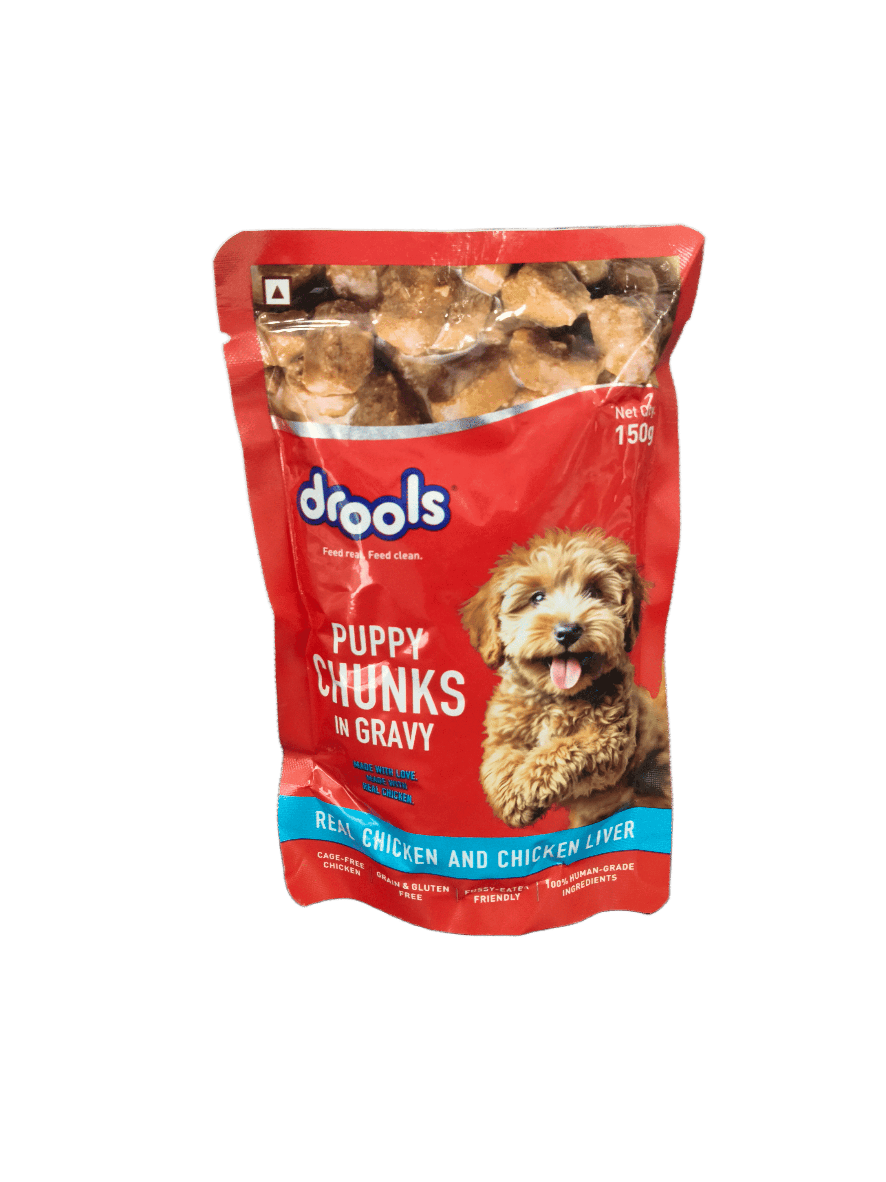 Drools Real Chicken and Chicken Liver Chunks in Gravy Puppy Wet Dog Food