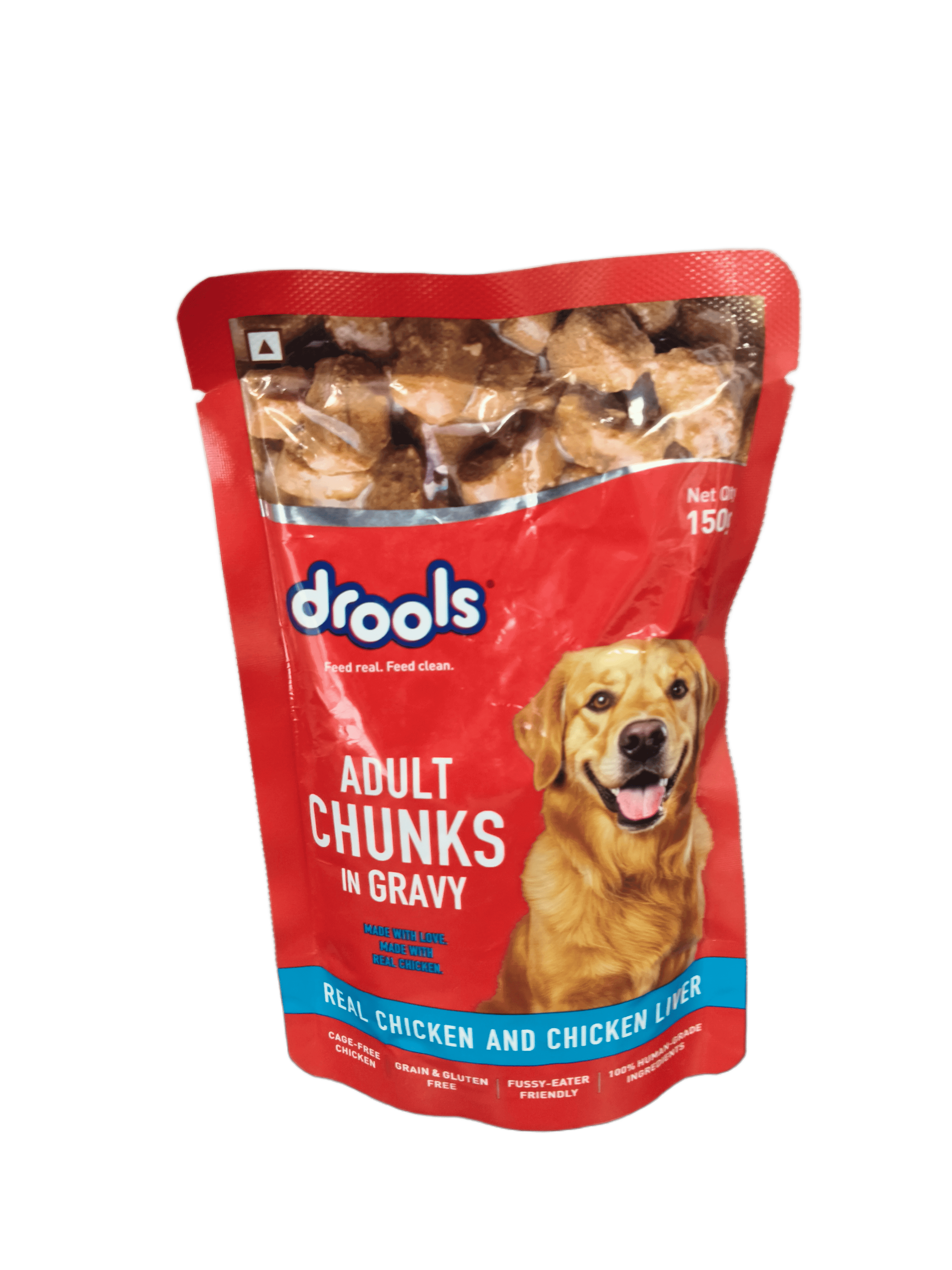 Drools Real Chicken & Chicken Liver Chunks in Gravy Adult Dog Wet Food