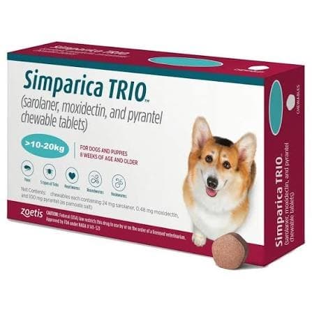 SIMPARICA TRIO 10-20KG