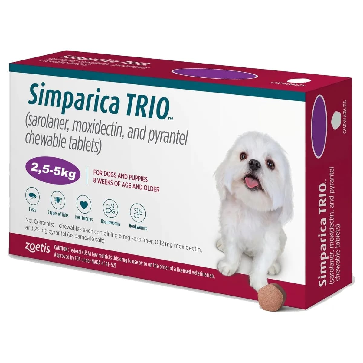 SIMPARICA TRIO 2.5-5KG